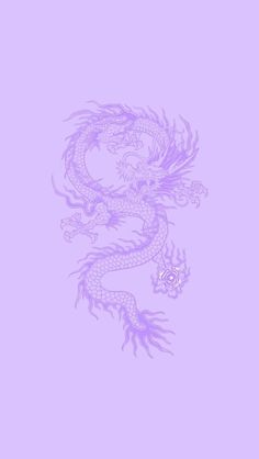 a purple dragon on a light purple background