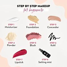 Step By Step Makeup For Beginners❤
..
..
#BeautyEssentials #MakeupInspiration #eyeshadowlook #eyeshadowideas #EyeMakeupInspo #BeginnersMakeup Basic Makeup Kit For Beginners, Makeup Kit For Beginners, Basic Makeup For Beginners, Basic Makeup Kit, Step By Step Makeup, Apple Body Shape, Makeup Routines, Makeup Order, Learn Makeup