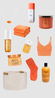 an assortment of beauty products including sunscreen, body lotion and face washes