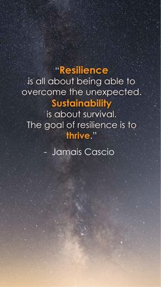 a quote about resilince is all about being able to overcome the unexpected, attainably