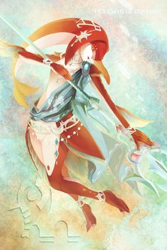 Legend Of Zelda Mipha, Mipha Fanart, Botw Mipha, Alternative Art