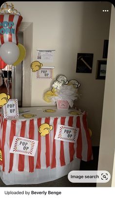 an image of a popcorn themed birthday party