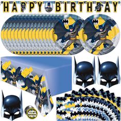 batman birthday party supplies and decorations