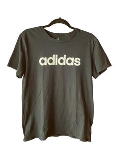 Adidas Kids XL Black T-shirt Cheap Adidas T-shirt For Sports Events, Affordable Black Adidas T-shirt, Adidas Black Athleisure T-shirt, Black Adidas T-shirt With Logo, Black Adidas Logo Athleisure T-shirt, Adidas Graphic Tee Cotton T-shirt, Adidas Kids, Fade To Black, Black T Shirt