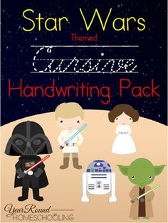 the star wars character handwriting pack