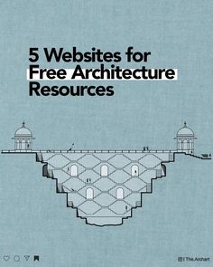 the cover of five web sites for free architecture resources