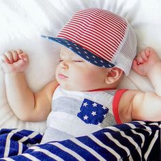 An image of a mother and child in matching Trucker Hats. Blue Trucker Hat, George Hats, Red White And Blue, Making Out, Canvas Fabric, Trucker Hat, Red White, Red And White, Hats