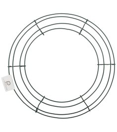 a wire circle with an electrical outlet on it