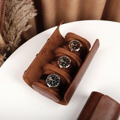 A unique, vantage, also classic personalized leather watch case for any watch lovers or your beloved one!  It is a great gift for boyfriends, husbands, groomsmen, best men, fathers of loved ones, as well as birthdays, graduations, wedding parties, holidays, anniversaries, Valentine's Day, Christmas gifts or any other occasions. Perfect Father's Day Gift! We boast sustainability and cyclic development as our philosophy. Try our best to contribute our bits in protecting the magnificent and beautiful environment as well as creatures on planet earth, using vegan leather to make sure it won't do any harm while preserving during and the best quality. Our products are delicately crafted all by hands, wishing to create the most unique and the most unforgettable memory for you. This leather watch c Beautiful Environment, Leather Watch Case, Watch Roll, Watch Lover, Wedding Parties, Groom Gift, Personalized Leather, Watch Case, Gift Christmas