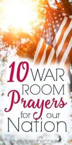 Are you looking for a prayer guide for our nation? Read these 10 war room prayers for our nation and use them as a prayer strategy in your own prayer time. These prayers offer hope for our nation. #prayer #warroomprayers #prayingScripture Prayers For Our Nation, Prayer For Our Country, Prayer Notebook, Prayer Strategies, Prayer Guide, Prayer Closet, Pray For America, Prayer Time, Biblical Womanhood