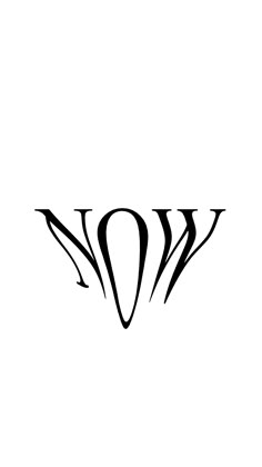 a black and white photo of the word w on a white background