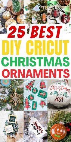 25 best diy cricut christmas ornaments