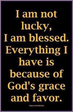 a black and gold quote with the words i am not lucky, i am blessing everything