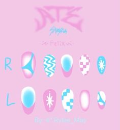 Cute Kpop Nails, K Pop Nails Skz, Straykids Inspired Nails, Nail Designs Kpop, Stray Kids Nails Inspired, Skz Inspired Nails, Uñas Stray Kids, Felix Nails