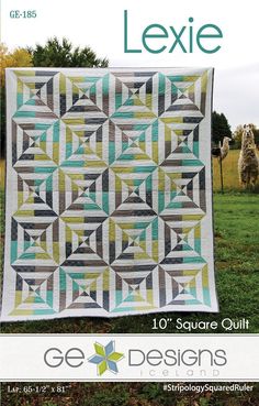 an image of a book cover with a quilt on it and sheep in the background