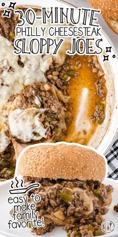 an image of sloppy joes recipe on a plate