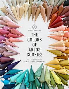 the colors of arlo's cookies are arranged in a circle on top of each other