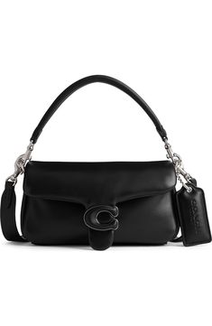 COACH Tabby Pillow Leather Shoulder Bag | Nordstrom Coach Tabby Pillow Bag Black, Modern Soft Leather Flap Shoulder Bag, Daily Use Double Flap Shoulder Bag With Detachable Handle, Coach Shoulder Bag With Gunmetal Hardware For On-the-go, Coach Top Handle Satchel With Adjustable Strap, Evening Flap Bag With Soft Leather And Double Flap, Versatile Leather Flap Bag With Double Handle, Everyday Double Flap Bag With Removable Pouch, Versatile Coach Bags With Detachable Handle