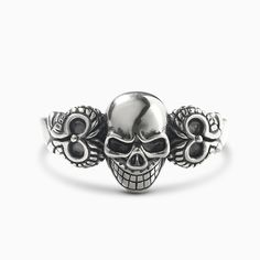 Width: 2 mmHeight: 3.8 mmThickness: 1.43 mmMaterial: Plating Color: Adjustable Skull Rings With Symbolic Style, Adjustable Symbolic Skull Ring, Gifts For My Sister, Skull Ring, Dream Ring, Quality Jewelry, Sterling Silver Ring, Beautiful Rings, My Jewellery