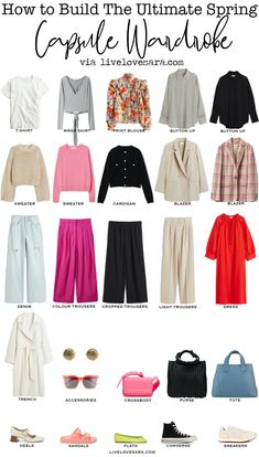 Spring Capsule Wardrobe 2022, Colourful Capsule Wardrobe, Capsule Wardrobe 2022, Ultimate Capsule Wardrobe, Capsule Wardrobe Essentials