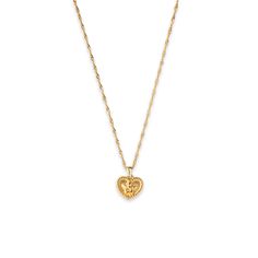 18K Gold Plated Stainless Steel Water Resistant Length: 14.5” Extender: 2” Angel Heart, Angel Necklace, 14k Gold Necklace, Jewelry Lookbook, Matching Rings, The Angel, Jewelry Inspo, Dream Jewelry, Pretty Jewellery