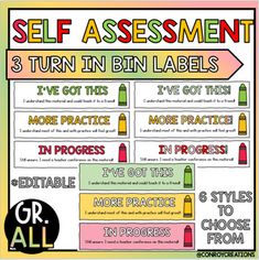 a poster with the words self assembly and instructions for students to learn how to use them