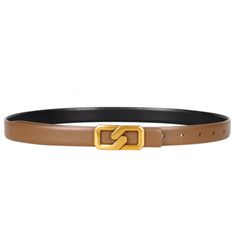 Accessory Concierge Gold Link Belt - Brown & Black - Capri by Sunset & Co. Flat Wedges, Scarf Belt, Gold Link, Shoes Heels Wedges, Flat Sneakers, Small Accessories, Denim Pant, Small Leather Goods, Boot Sandals