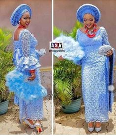 Iro And Blouse, Nigerian Wedding Dress, African Traditional Wedding Dress, African Wedding Attire, Traditional Wedding Attire, African Fashion Designers, Lace Dress Styles