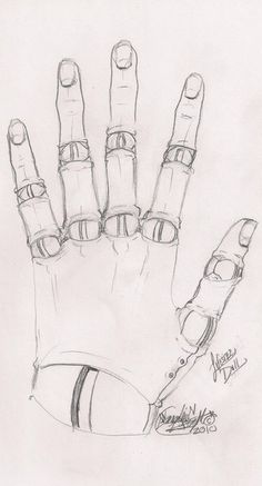 a drawing of a hand with two fingers