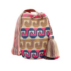 Discover the epitome of craftsmanship with our best Wayuu and Colombian bags collection. Handcrafted with precision and passion, each piece embodies the rich heritage of the Wayuu tribe, showcasing vibrant colors and intricate designs. Our colorful crochet tote bag is a testament to the skilled artisans who pour their heart and soul into every stitch, ensuring unmatched quality and durability. Ideal for a day at the beach or a casual outing, our crochet beach bag offers both style and functional Bohemian Pink Crochet Bag, Multicolor Crochet Bucket Bag, Multicolor Crochet Bucket Shoulder Bag, Traditional Crochet Bags For Everyday Use, Crochet Beach Bag, Bags Colorful, Tote Bag Crochet, Crochet Beach Bags, Mochila Bag