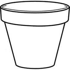 a black and white drawing of a plastic cup with no lid on the bottom,