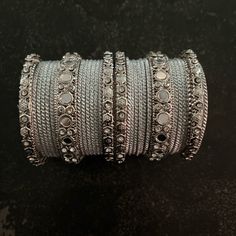 Brand New Bangles, Never Worn! Goes With Any Indian Outfit Bangles Silver, Indian Bangles, Bangles Indian, Indian Outfit, Bangle Set, Most Favorite, Womens Jewelry Bracelets, Bangles, Women Jewelry