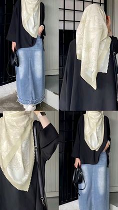 Hijabi Cool Outfits, Hijabi Shirt Outfit, Outfit Muslimah Aesthetic, Outfit Hijab Syari Casual, Hijab Poses Photography, Ootd Syari Casual, Hijab Outfit Syari, Muslimah Outfit Ideas, Modest Hijabi Outfits Casual