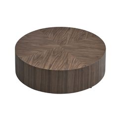 an image of a round wooden table