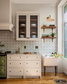 Portfolio/Kalorama Library Concept, Mediterranean Revival, Morning Room, English Kitchens, Boutique Interior Design, Kitchen Concepts, Kitchen Dinning, Boutique Interior, Vintage Cabinets