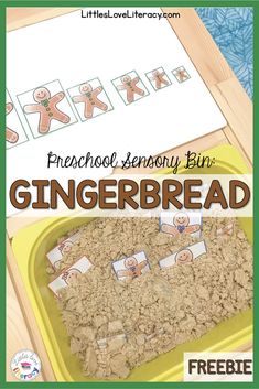 an image of a gingerbread recipe for preschool