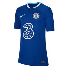 Nike 2022-23 Chelsea Youth Stadium Home Jersey (Front) Chelsea Jersey, Chelsea Shirt, Fc Chelsea, Chelsea Football Club, Chelsea Football, Army Veteran, Nike Kids, Soccer Jerseys, Chelsea Fc