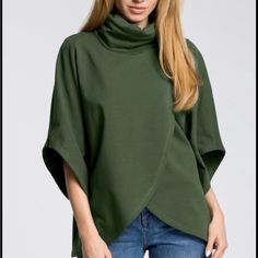 Enhance Your Wardrobe With This Soft Cape-Sleeve Top Styled With A Chic Cowl Neckline And Tulip Hem For Fashion-Savvy Appeal. Size Note: This Item Runs Small. Ordering One Size Up Is Recommended. 90% Cotton / 10% Elastane Machine Wash Imported Shipping Note: This Item Is Shipping Internationally. Allow Extra Time For Its Journey To You. Questions? Leave A Comment Below! Stretch Wrap Top For Fall, Fall Tops With Asymmetrical Hem, Solid Color Fall Tops With Asymmetrical Hem, Versatile Funnel Neck Top For Fall, Fall Tops With Asymmetrical Hem For Layering, Fall Tops For Layering With Asymmetrical Hem, Asymmetrical Hem Tops For Winter, Fall Layering Tops With Asymmetrical Hem, Oversized Tops With Asymmetrical Hem For Fall