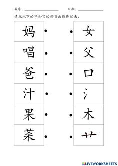 the chinese characters are written in two different languages, and each has their own character