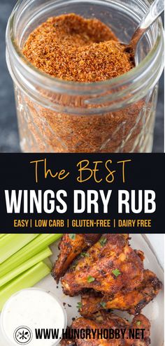 the best wings dry rub easy low carb gluten free dairy free