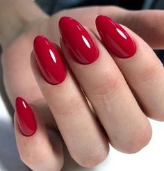 Short Stiletto, Nagellack Trends, Short Fake Nails, Makijaż Smokey Eye, Nails Diy, Red Nail, Diy Nail Art, Fake Nail, Nail Art Hacks