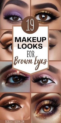 If you have lovely brown eyes, there are plenty of ways to make them even more stunning. Whether you like to keep things subtle or go all out, this article is packed with makeup ideas for brown eyes. Wedding, colorful, natural, tutorial, party, dark skinned winged eyeliner, black dress, step by step, and hair, and blonde hair, and black hair. #SeptemberReset24