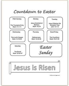 a printable easter activity for kids with the words jesus is risen