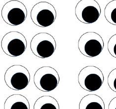 several circles are shown in black and white