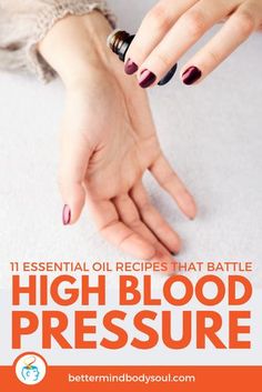 High Blood Pressure Recipes, Blood Pressure Medications, Essential Oil Diffuser Recipes