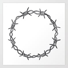 Barbed Wire Font, Barbwire Drawings, Razor Wire Tattoo, Barbed Wire Outline, Bob Wire Tattoos, Barbed Wire Tattoo Design, Barbed Wire Circle, Barbed Wire Drawing, Barbed Wire Wreath