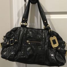 Nwot Aldo Bag. Black With Gold Details. Roomy And Very Practical Casual Satchel With Gold-tone Hardware For Errands, Everyday Black Satchel With Gold-tone Hardware, Black Satchel With Gold-tone Hardware, Aldo Purses Handbags, Black Shoulder Bag With Gold-tone Hardware For Everyday, Luxury Black Hobo Bag For On-the-go, Casual Black Shoulder Bag With Gold-tone Hardware, Black Hobo Bag With Gold-tone Hardware, Black Bucket Hobo Bag With Gold-tone Hardware