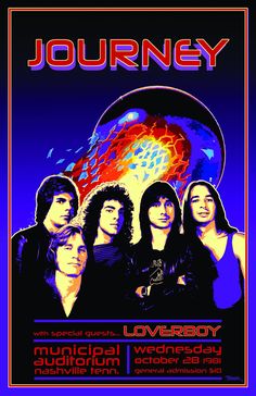 an advertisement for the journey concert