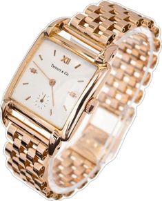 Universal Geneve, Tiffany And Co, 18k Rose Gold, Tiffany & Co., Wrist Watch, Rose Gold, Collage, For Sale, Gold