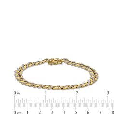 Turn up the sparkle on your style with this luxe diamond and polished Cuban curb chain bracelet. 10K gold This Cuban curb chain features alternating diamond-lined and polished links 1 ct. t.w. of diamonds 7.25-inch bracelet; box clasp Curb Chain Bracelet, Bracelet Box, Box Clasp, Turn Up, Curb Chain, 10k Gold, Chain Bracelet, Diamonds, Sparkle